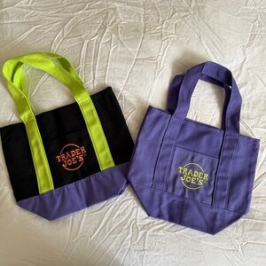 Trader Joe’s Black and Purple Tote Bags